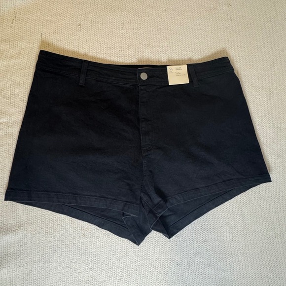 Universal Thread Pants - Universal Thread Black High Rise Sailor Shorts Women 17 3 Inch Inseam Slim Leg